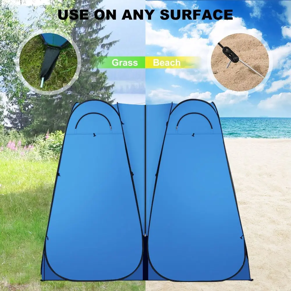 Portable Shower Privacy Tent for Outdoor Camping, Biking, and Beach Activities