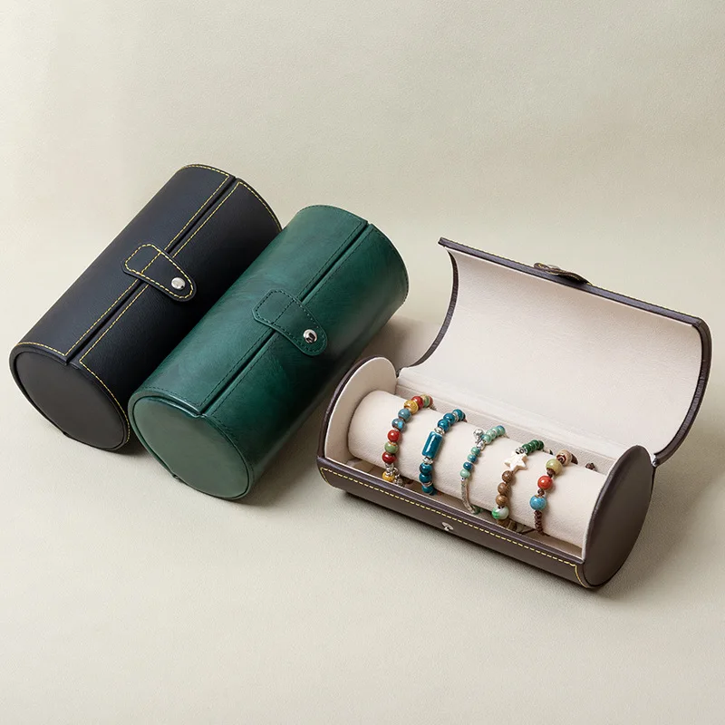 

Portable Bracelet Storage Box Cylindrical Bead Bracelet Dustproof Jewelry Storage Box Large Capacity