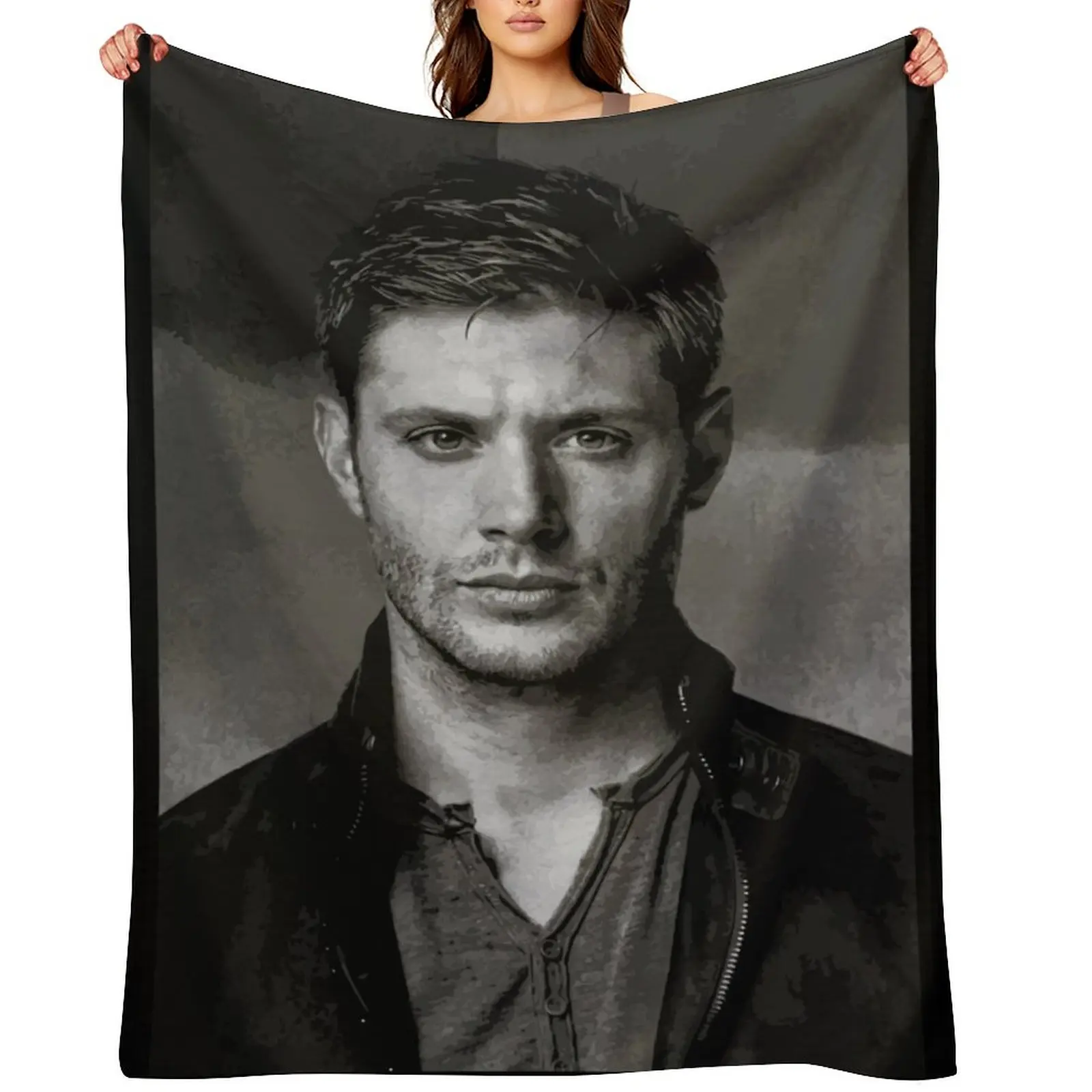 

portrait of dean winchester Throw Blanket Cute Blankets Sofas Of Decoration Decorative Beds Multi-Purpose Blankets