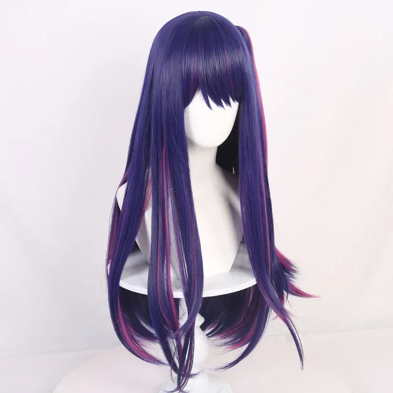 Oshi no Ko cosplay wig Hoshino AI cosplay wigs long dark purple rose net wig cosplay costume for girls woman