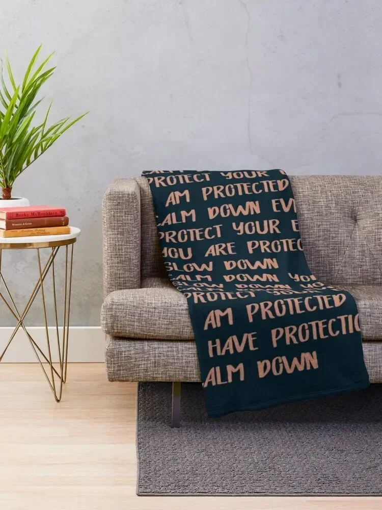 TRIGGER PROTECTION MANTRA Throw Blanket