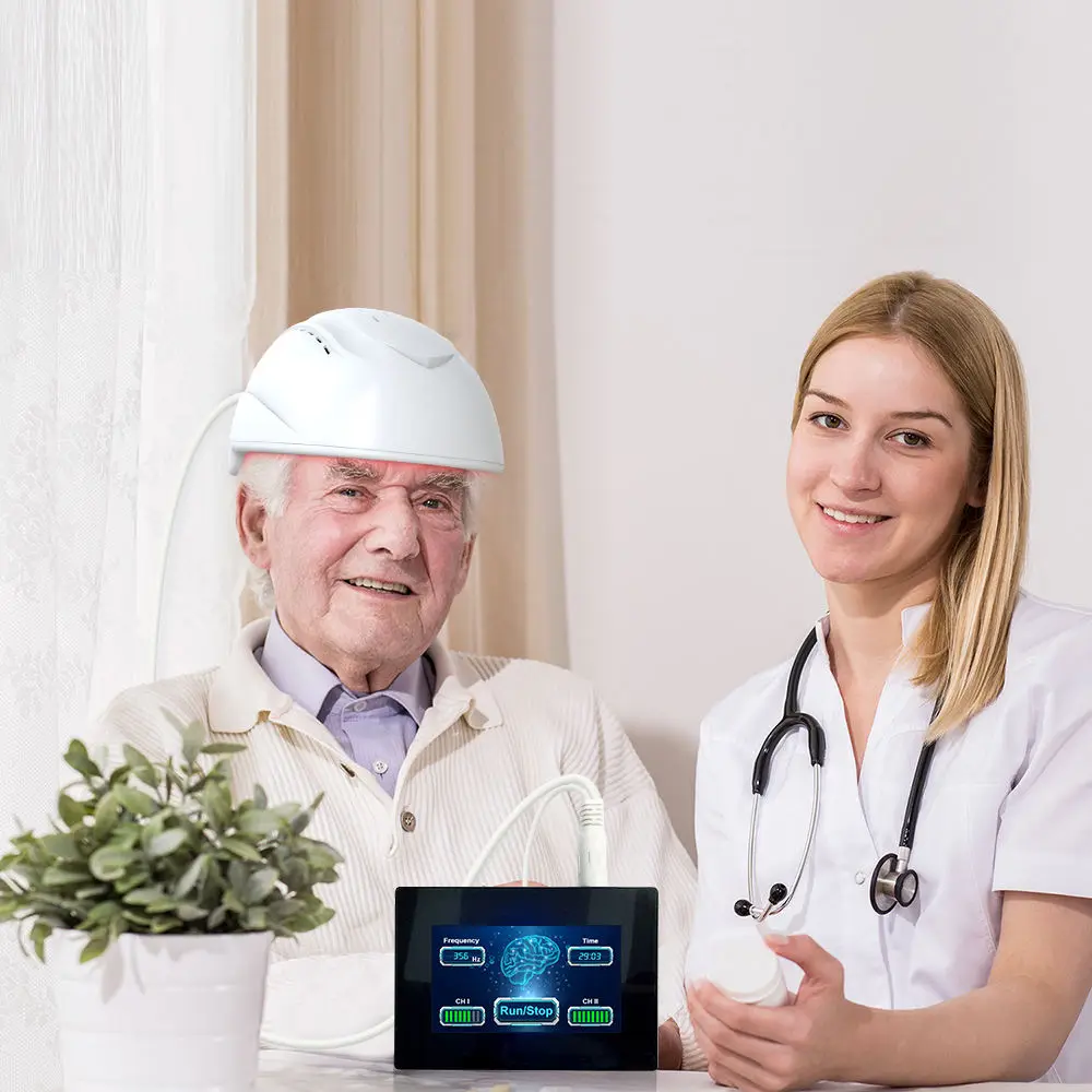 

Шлем для физиотерапии с инфракрасной стимуляцией нервов PBM 810 нм для улучшения состояния здоровья мозга при дегенеративных заболеваниях