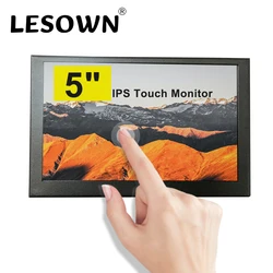 Touch Monitor 5inch IPS LCD Display Capacitive Touchscreen HDMI Monitor 800x480 for AIDA64 Raspberry Pi 3 Pi4 PC Windows Laptop