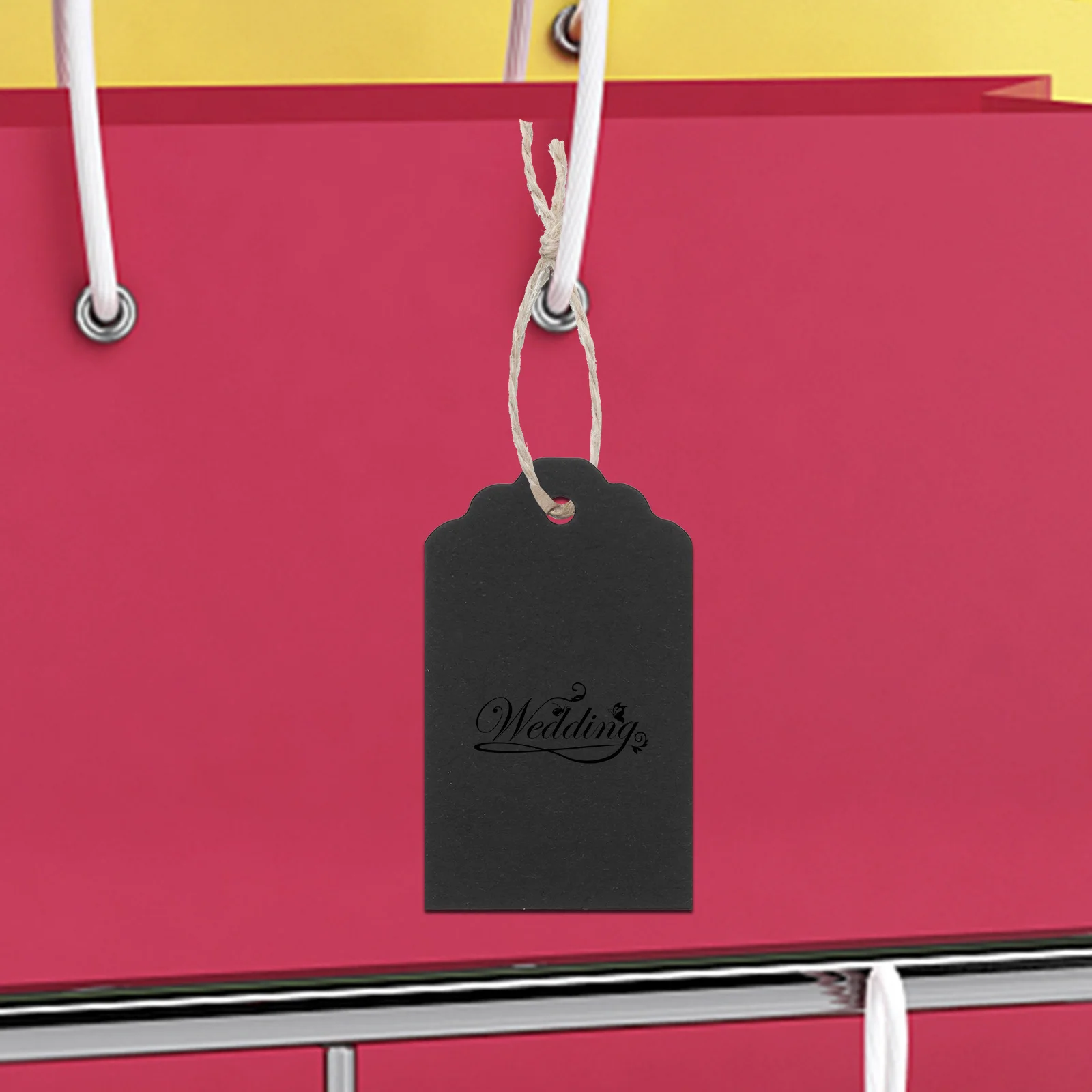 1 set Paper Tags Blank Hanging Labels For Gifts Wedding Diy Craft Writable Price Label Card Diy Gift Tag Stock