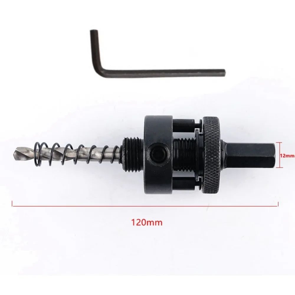 Imagem -02 - Hex Shank Aço Hole Saw Mandril com Broca Ferramenta Elétrica Acessórios de Broca 32210 mm Hole Saw