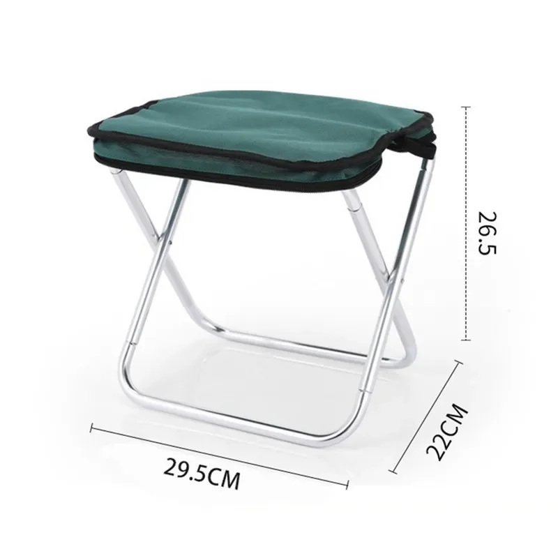 Outdoor Lightweight Camping Stool Folding Fishing Chair with Carry  Aluminum Alloy Picnic BBQ Mini Portable  Beach Chairs