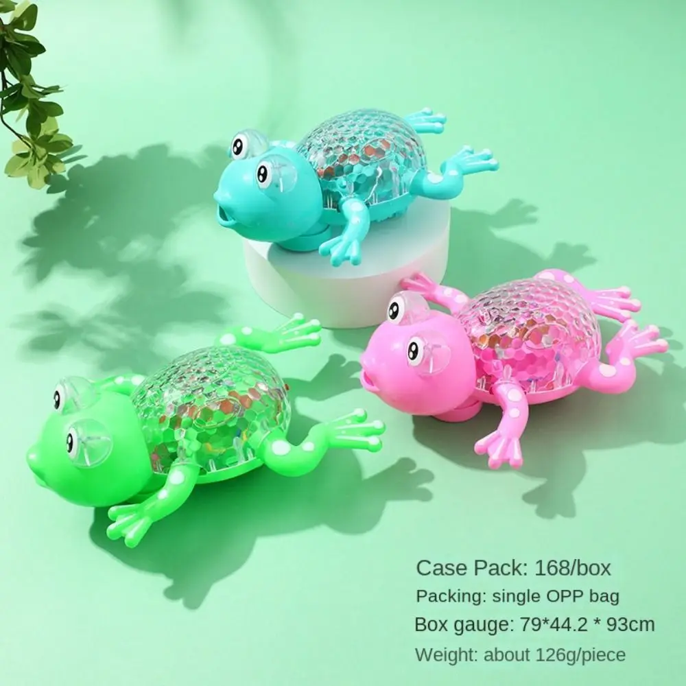 Electric Crawling Little Frog Toys Pull Rope Crawling Little Frog Light-emitting With Music Electric Doll Cartoon Plastics