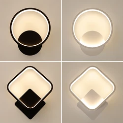 Modern LED Wall Lamp Round Light Aluminium Home Decor For Bedside Living Room Hallway Study Starway Wall Sconce Lighting Fixture