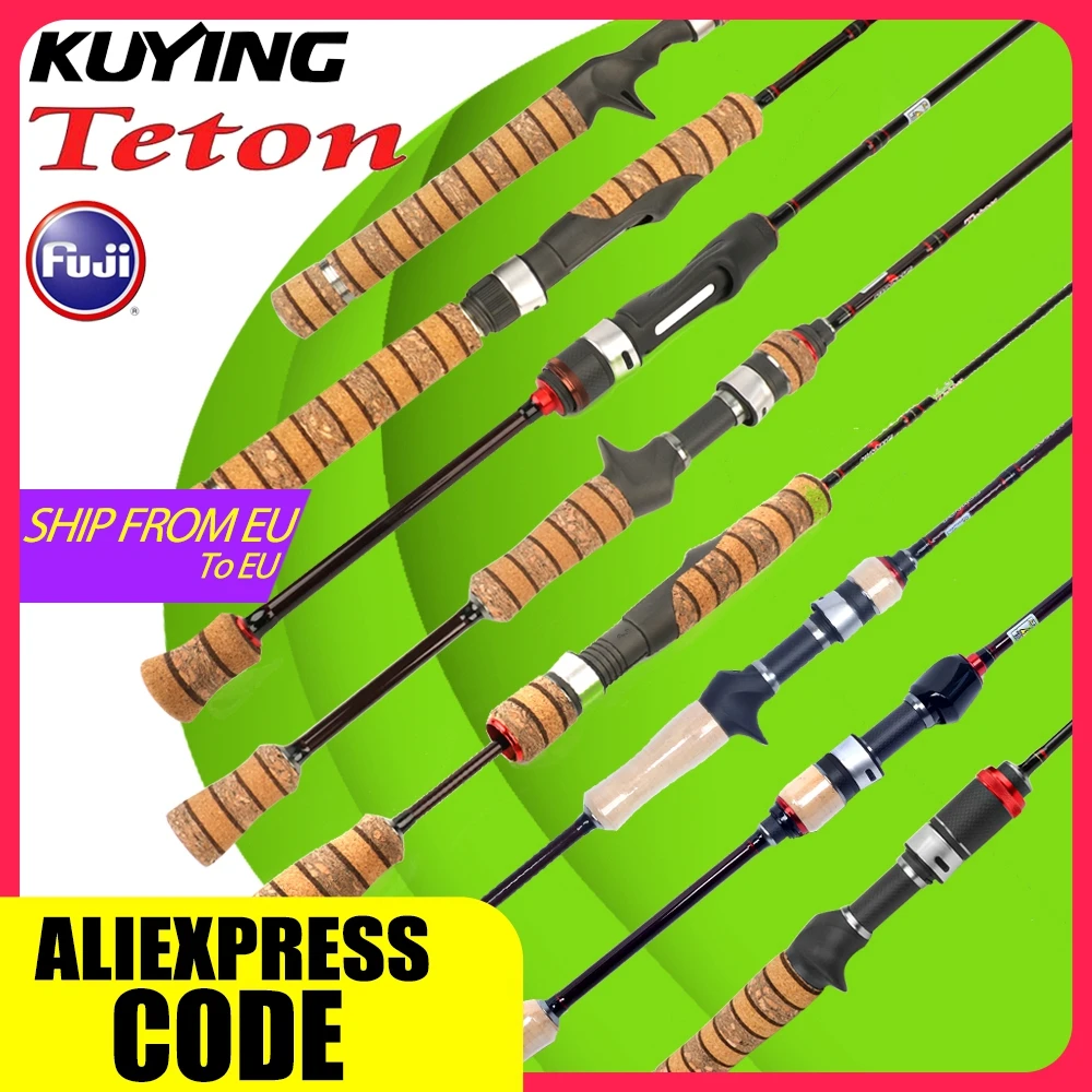 KUYING TETON caña spinning ultraligera carbono Fuji 5'2"-6'6" M-Fast - imagen 5