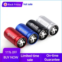 4PCS Frosted Car Wheel Tire Valve Caps Tyre Rim Stem Covers For PEUGEOT 107 206 2008 3008 5008 4008 207 208 301 307 308  607 406