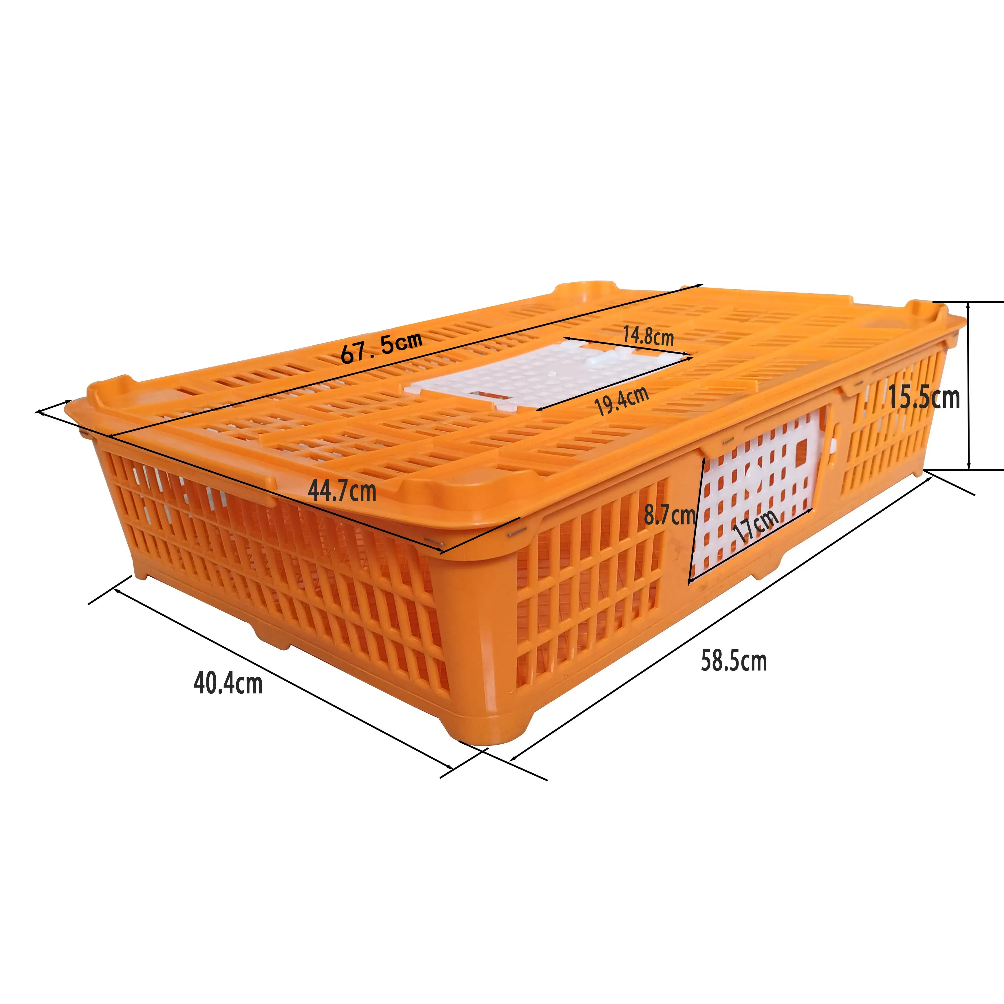 

Poultry Carrier Crate Plastic Chicken Transport Cage Transport Bird Cages Poultry Chicken Duck Goose Carrier PH-281