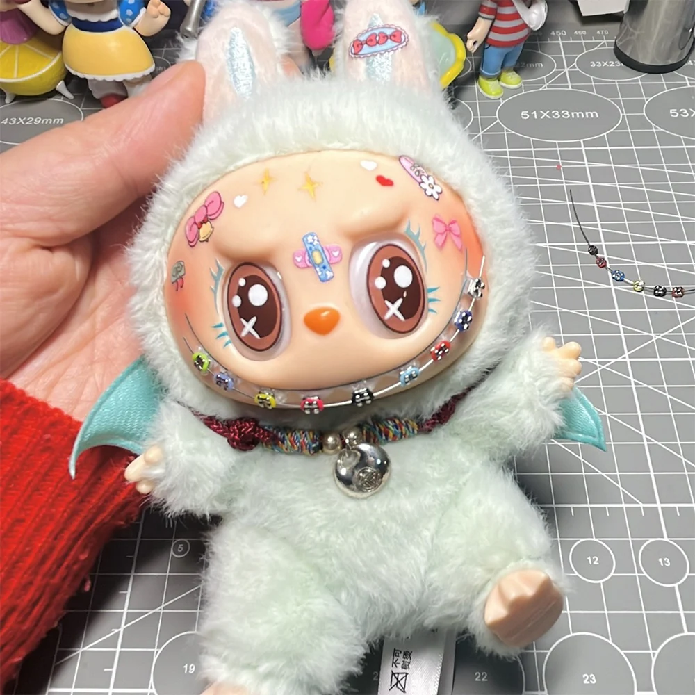 

Новые аксессуары для кукол, кукла Labubu, стальные зубы, красочные стальные зубы ручной работы, украшения, аксессуары для самостоятельного изготовления, подарки