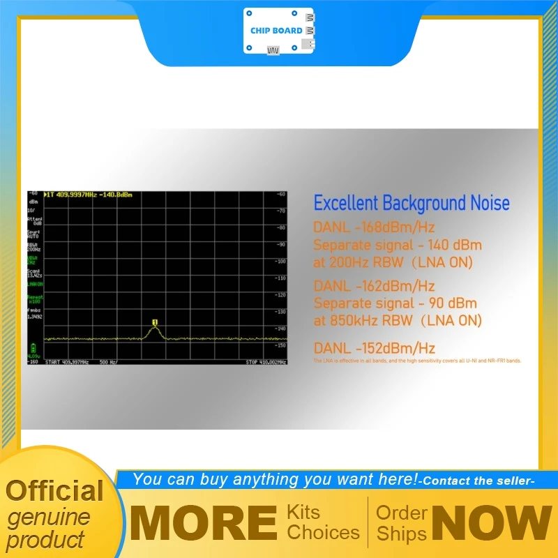 

ZS-407 TinySA Ultra Plus Spectrum Analyzer, 4-inch Screen Handheld RF Analyzer with 5000mAh Battery and 100kHz to 7.3GHz