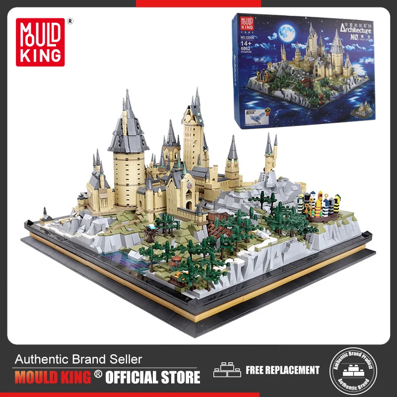 

Mould King 22004 Movie Toys Building Block The MOC Magic Academy Castle Model Assembly Brick Set Creative Kids Christmas Gift