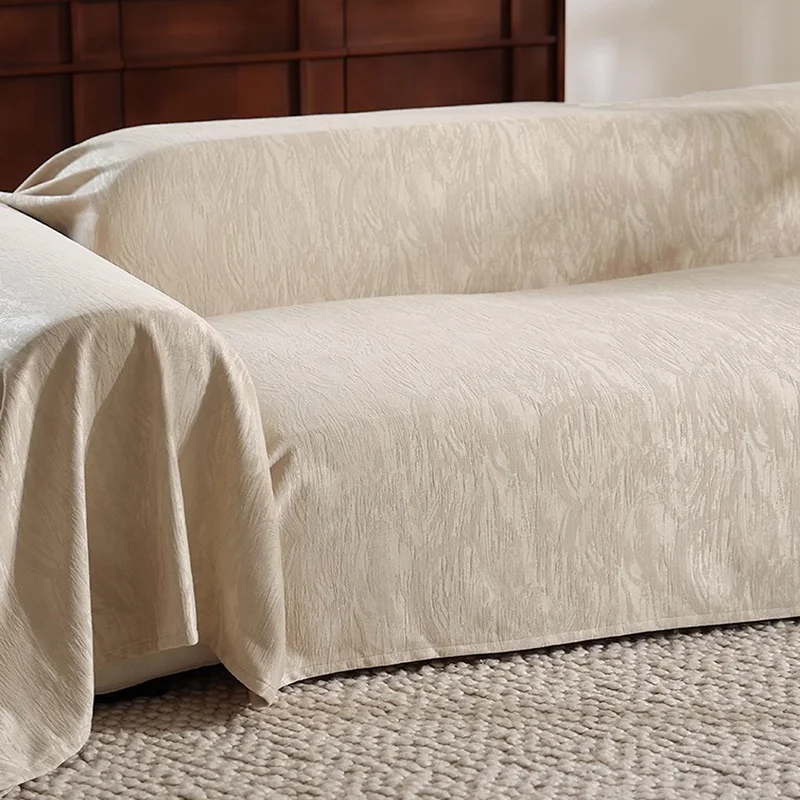 French High-End Chenille Sofa Towel Soft Comfortable Dustroof Corner Couch Cover Multi Functional Recliner Cover for Four Season