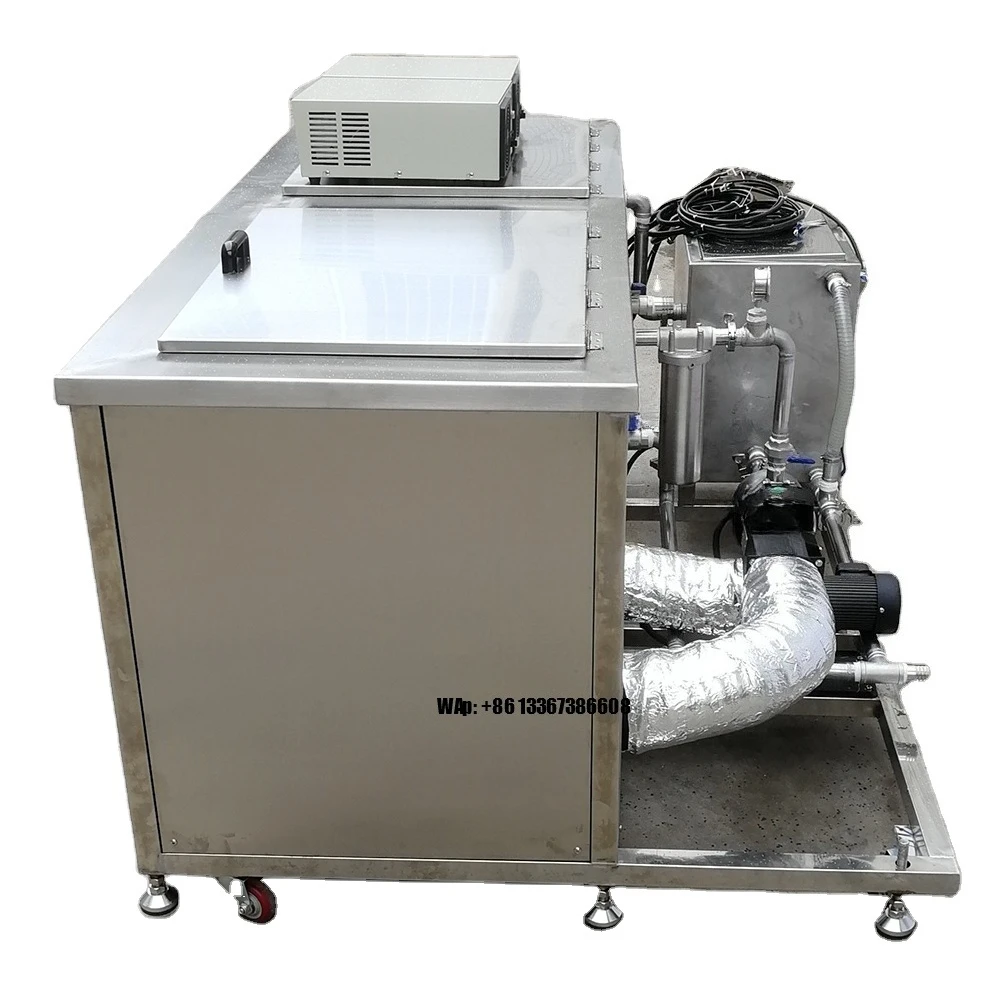 61L خزان مزدوج بالموجات فوق الصوتية الأنظف أجزاء المحرك تنظيف قطع غيار السيارات الصناعية آلة تنظيف أجزاء المحرك #1