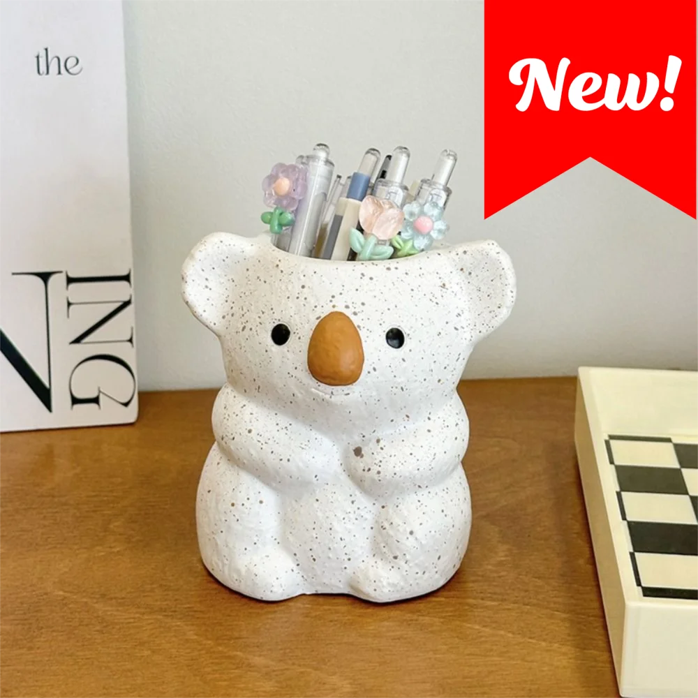 

Pen Container Multi-function Koala Pen Holder Large Capacity Cute Koala Storage Box Plastic Creative Makeup Brush Cylinder Home