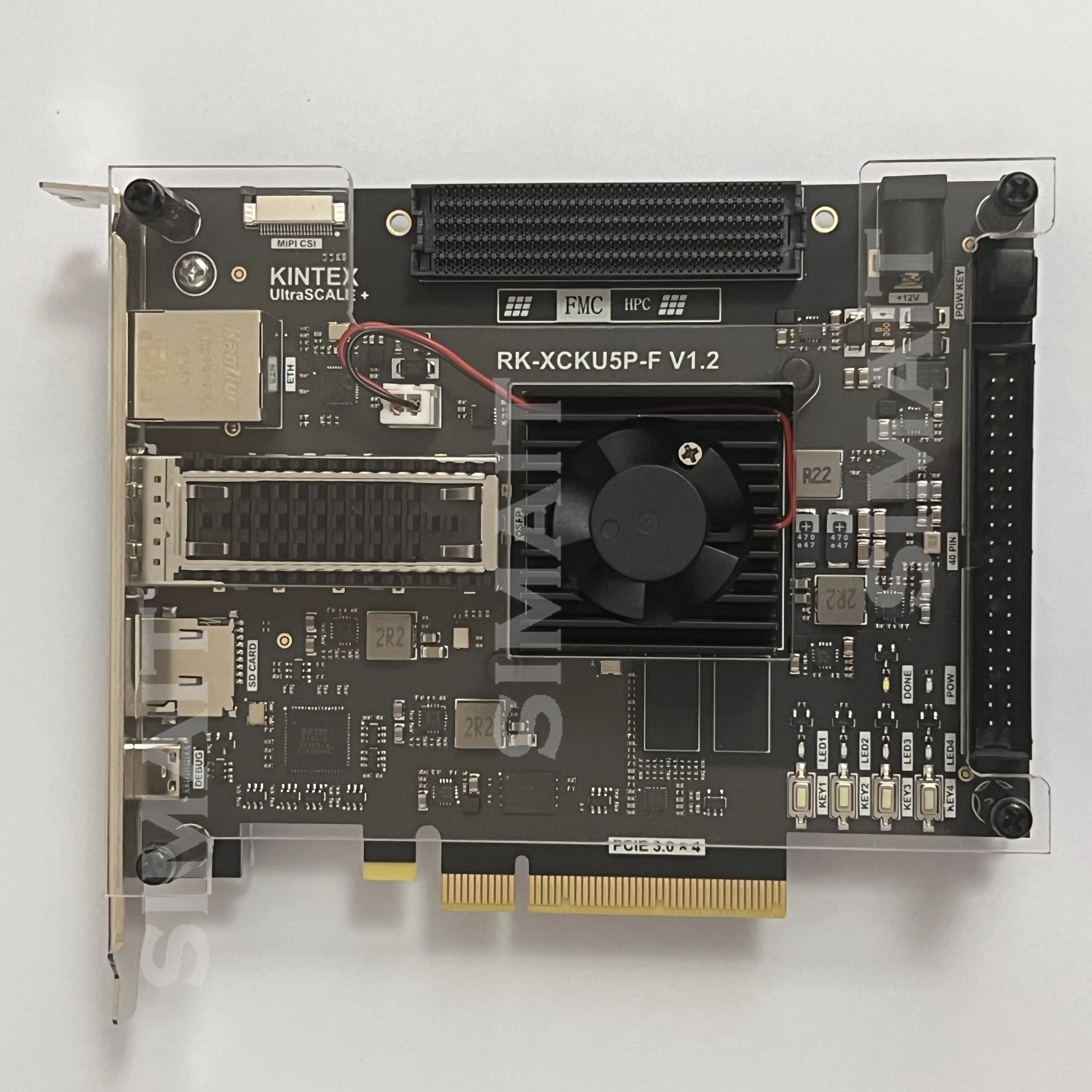 XCKU5P FPGA Development Board | with FMC HPC, QSFP28 100G & PCIe3.0 for High-Speed Processing