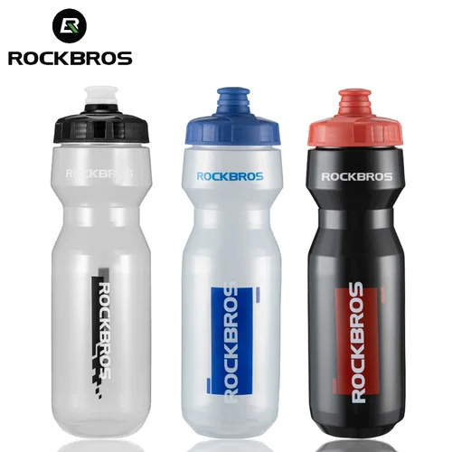ROCKBROS-botella de agua para ciclismo, 600-750ml, soporte para botella de agua para bicicleta de montaña y carretera, taza para apretar, hervidor deportivo para correr y escalar, taza para bicicleta