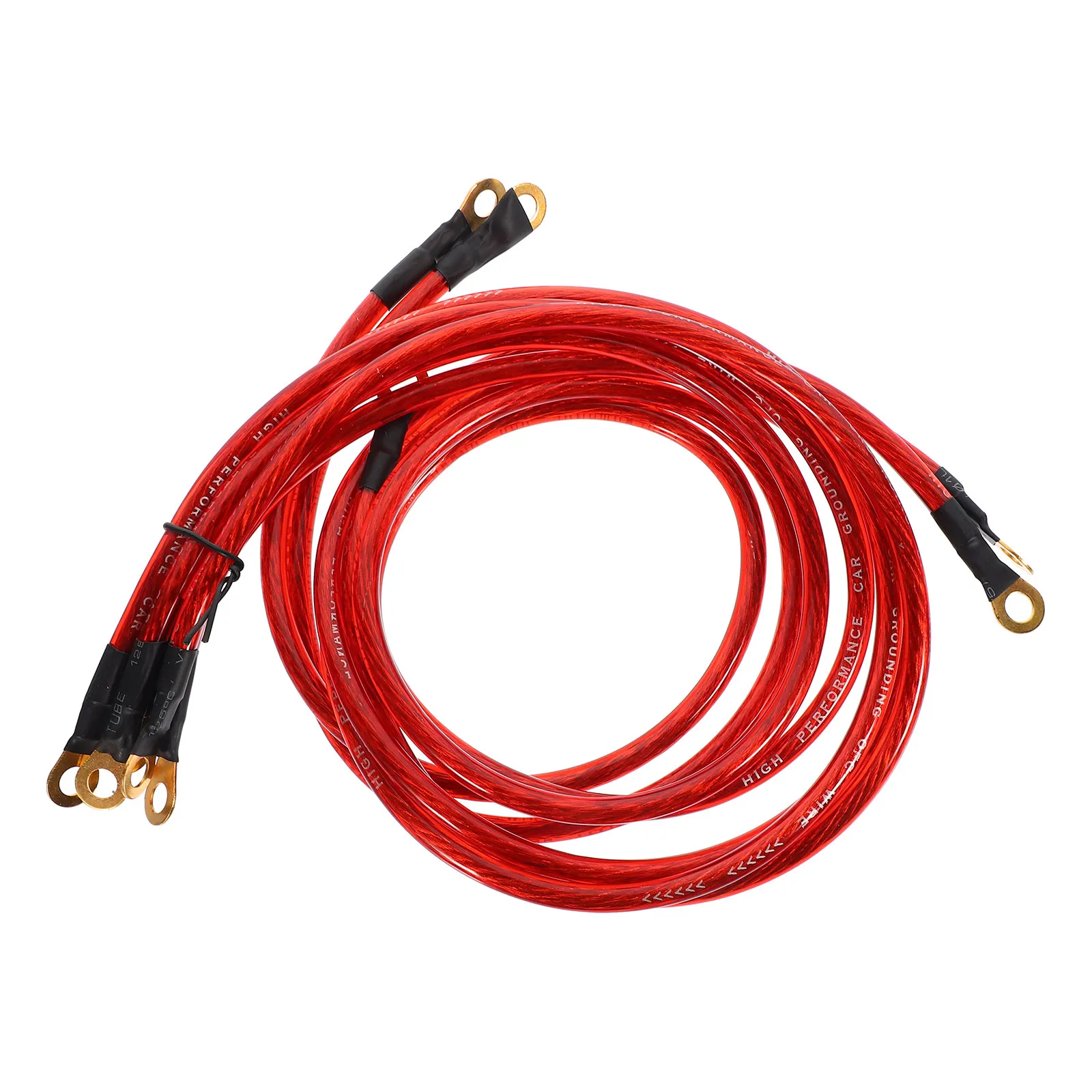 5Pcs Metal Audio Cables Stereo Subwoofer Cables Stable Transmission Replacement Stereo Audio Speaker Cable