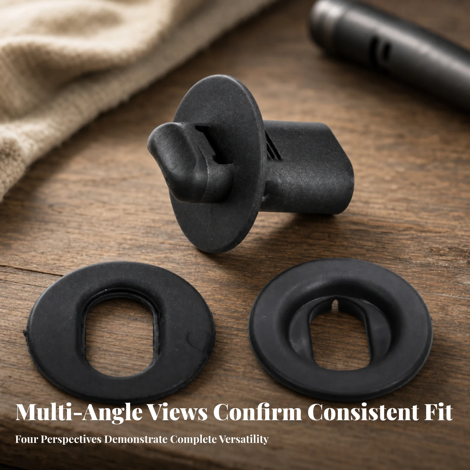 Battery Trim Plate Button Wear-Resistant Trim Plate Button with Push-Style Locking Head Push Type Retainer Clip Sturdy Fastener
