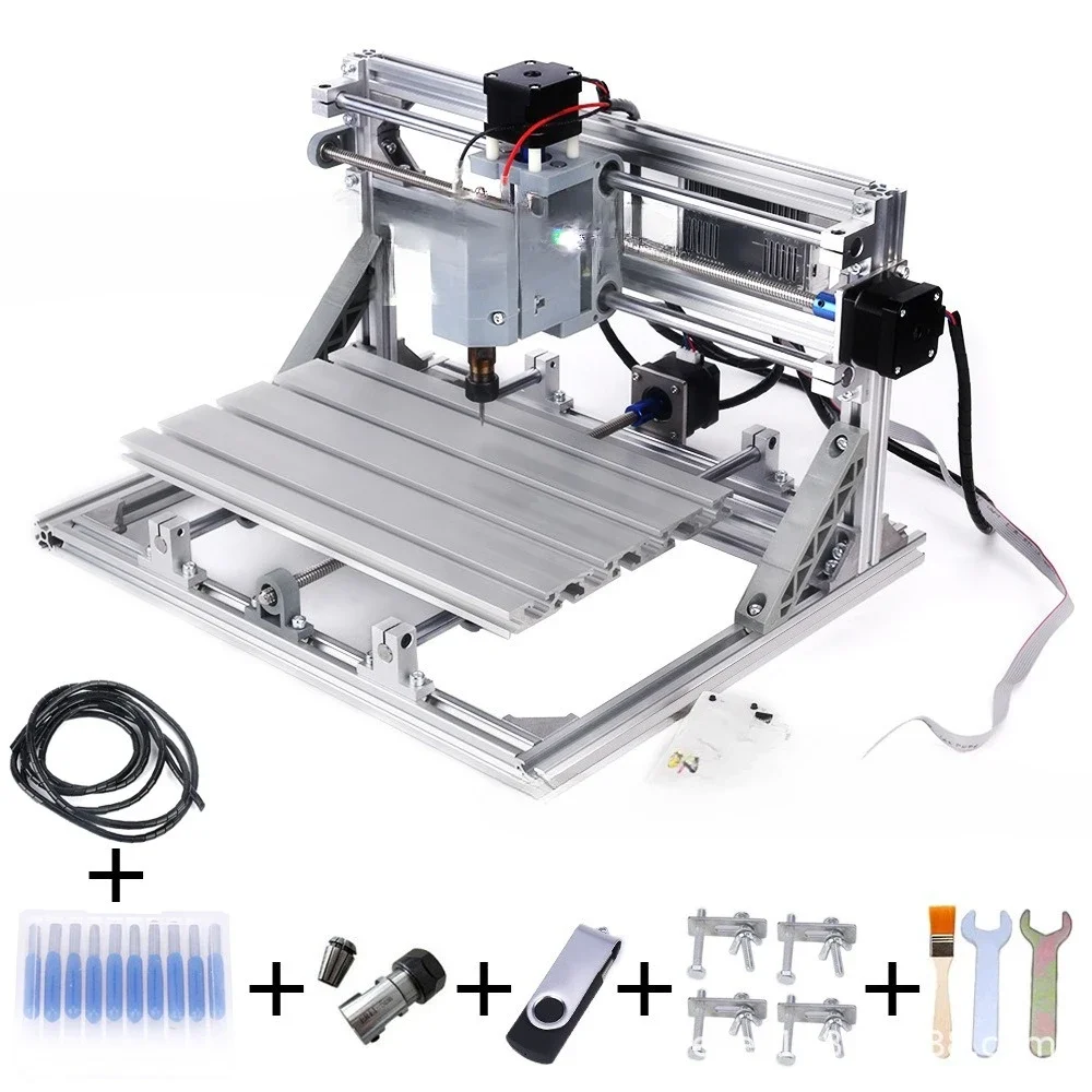 mini engraving machine numerical control woodworking engraving machine, small dual-purpose three-axis engraving machine