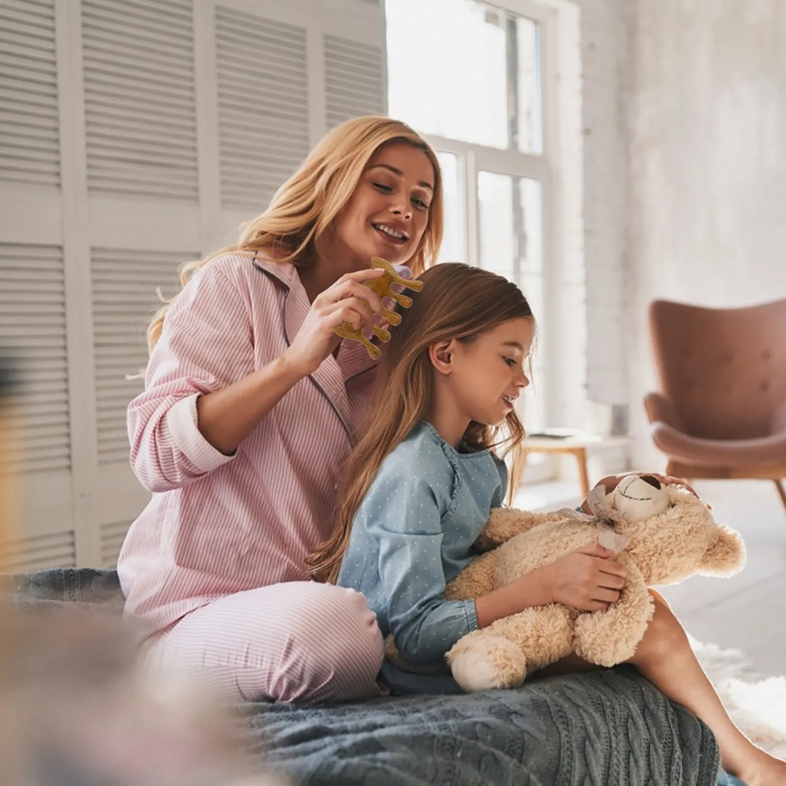 

Natural Wooden Channel Massage Comb for Scalp Back Leg Muscle Relaxation Microcirculation Improvement Smooth Seamless Design