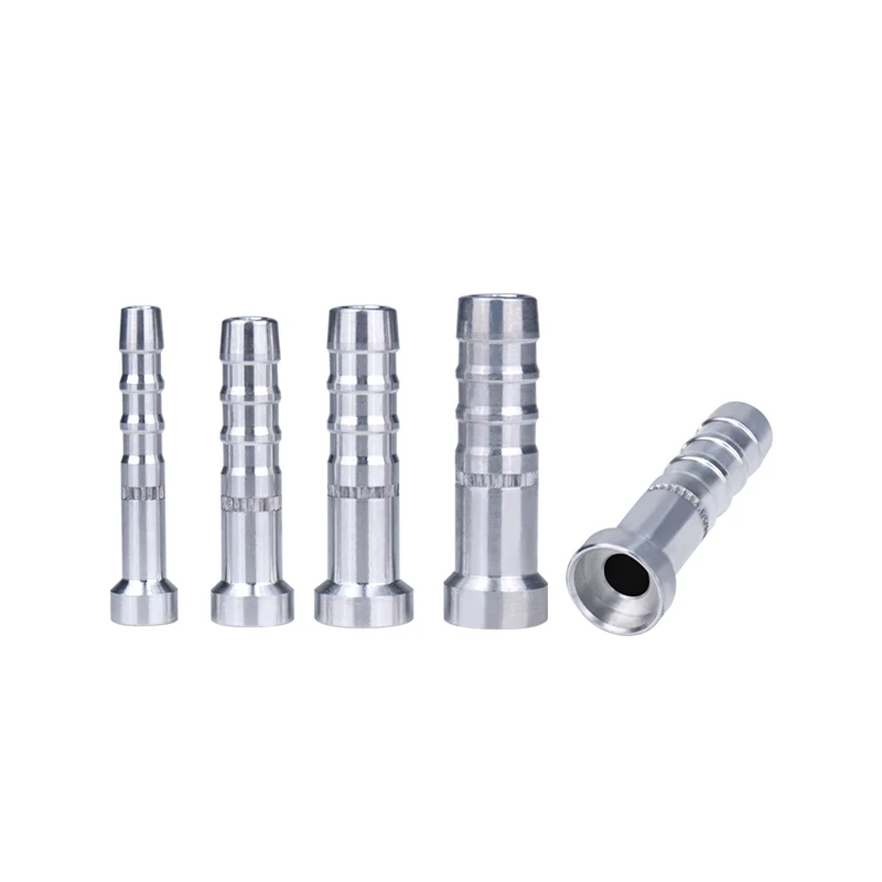 AC Weld Fitting Aluminum Weld-on Barb Fitting for Automotive AC Air Conditioning Pipe