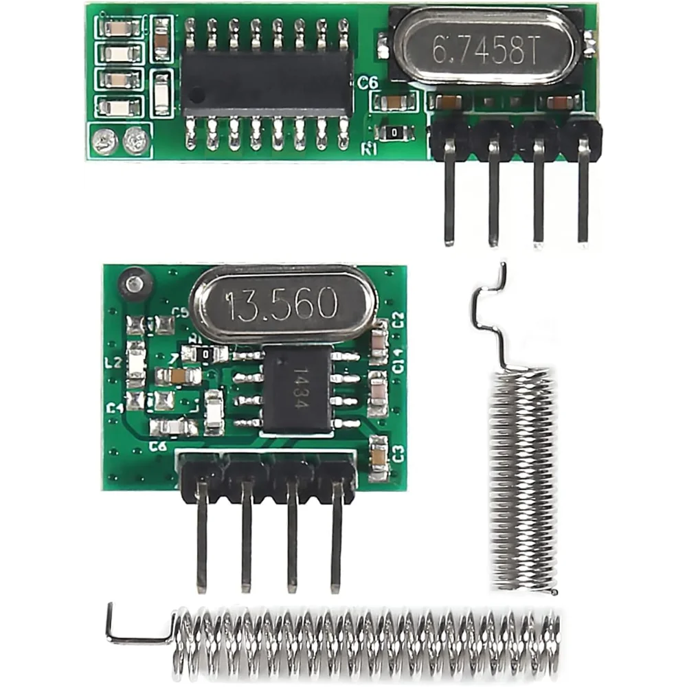 وحدة إرسال واستقبال RF لاسلكية 433 ميجاهرتز مع هوائي، مجموعة ASK للتحكم عن بعد DIY متوافقة مع مشاريع Arduino