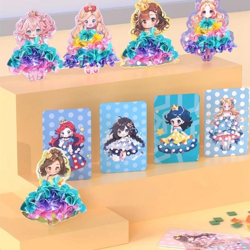 Brinquedo educacional para garotas Princess Dress Up Chooking Book for Girls Christmas Gift