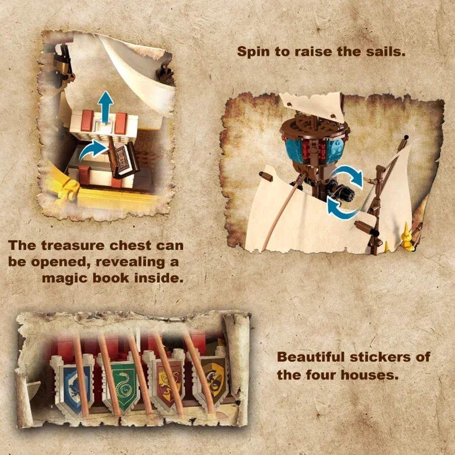 مكعبات بناء سفينة أرمسترونج كبيرة، مكعبات تجميع فنية تعليمية، مجموعة هدايا لعبة إبداعية للأطفال بتصميم MOC #6