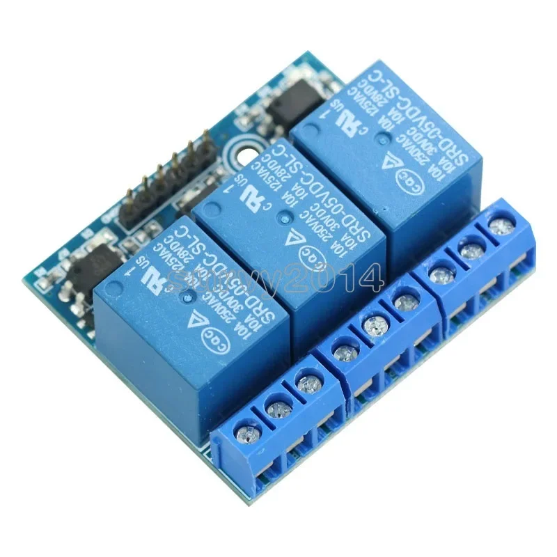 1PCS 3.3V 5V 3 Channel Relay Module 5mA With Optocoupler Isolation Compatible Signal For arduino Board Module