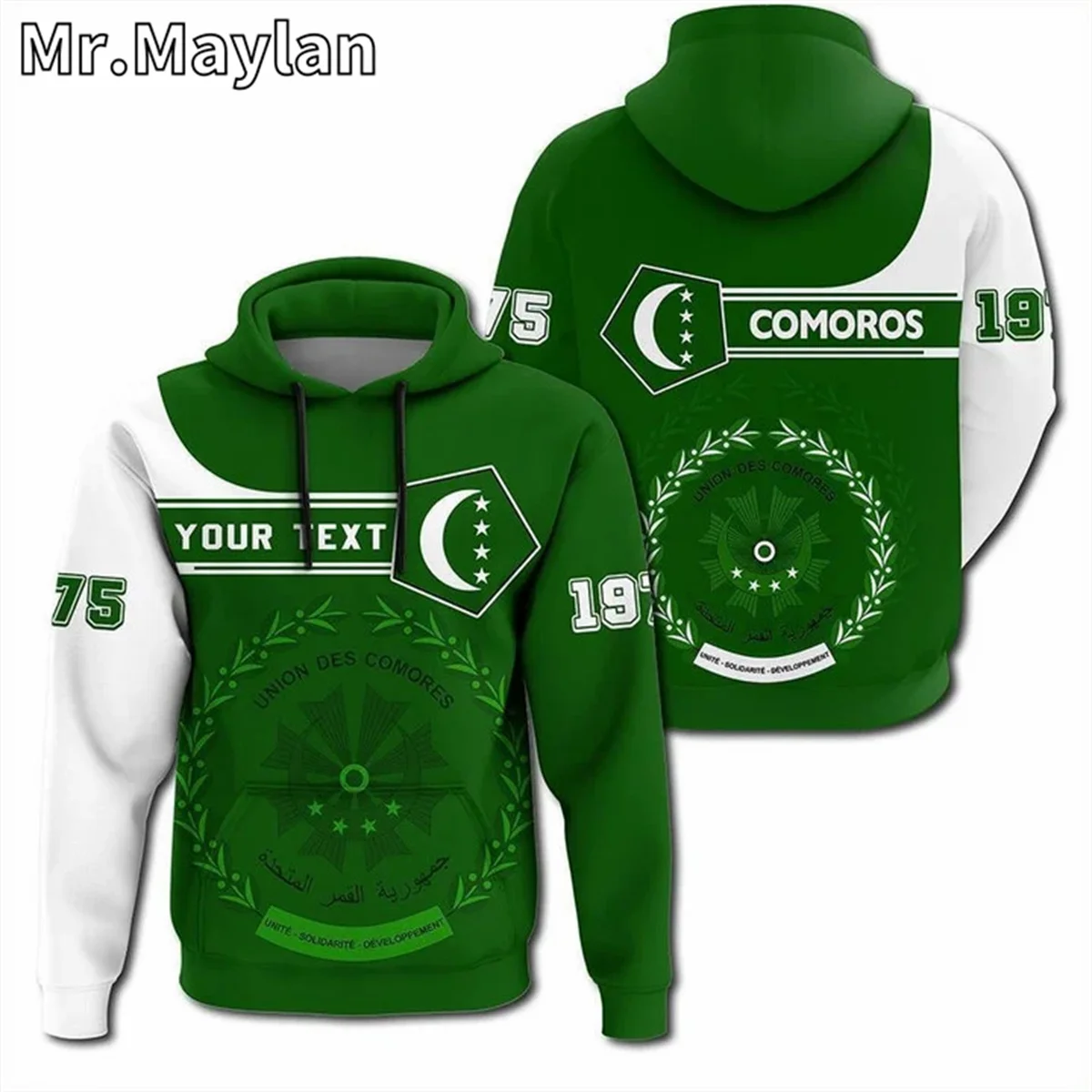 

AFRICAN HOODIE Country COMOROS Flag 3D Printed Unisex Hoodies Men/Women Streetwear Zip Pullover Casual Jacket Tracksuits XY-867