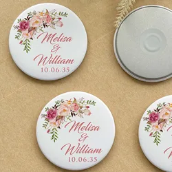 Personalized Magnet Gifts Wedding Souvenirs for Guests Customize Fridge Magnets Wedding Giveaways Party Favors
