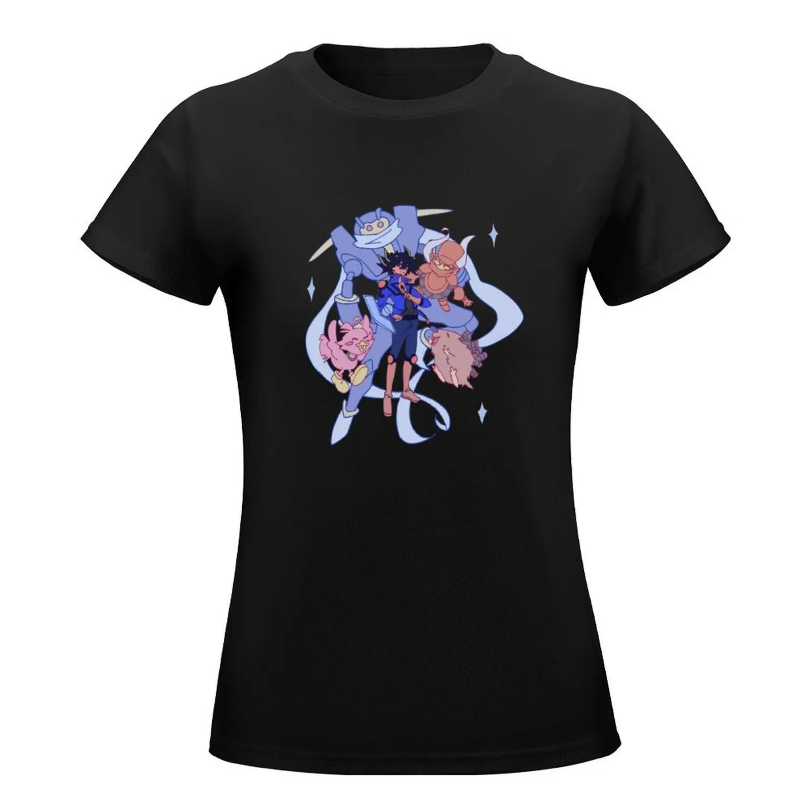 Clustering Stars T-Shirt oversized anime clothes lady clothes rock and roll t shirts for Women