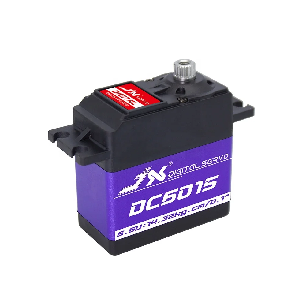 

JX Digital Servo DC6015 15KG Алюминиевый корпус Металлические мотор-редукторы для радиоуправляемого дрона 1/8 1/10 автомобиля
