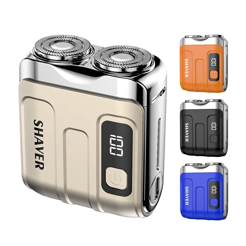 R-18 Mini Electric Smart Household Shaver Digital Display Dual Blade Rechargeable Shaver Powerful Beard Trimmer Tool image 5