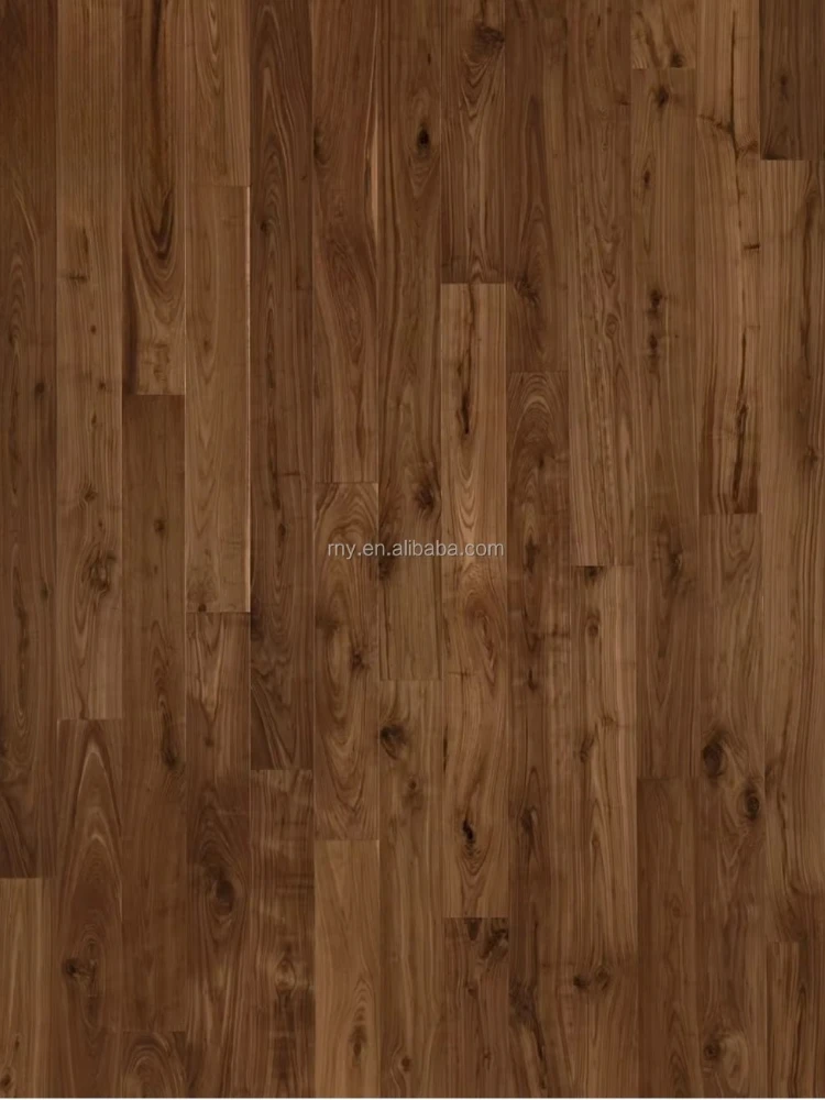 맞춤형 1.2mm 두께 블랙 월넛 무늬목 엔지니어드 우드 바닥재 헤링본 피쉬본 스트레이트 브러쉬