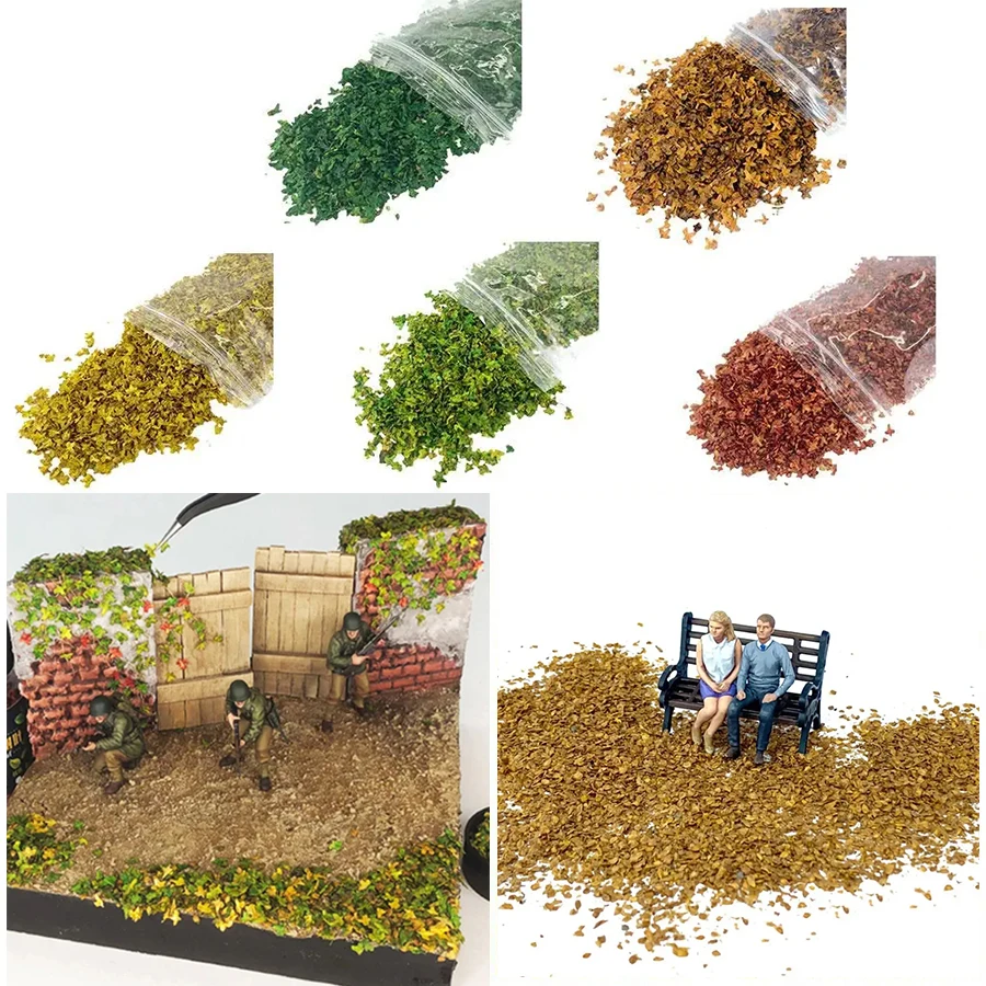 33ml/Bag Simulation Mini Leaves Miniature Static Leaf Sand Table Layout Scene Diy Model Wargame Grass Accessories Garden Kits