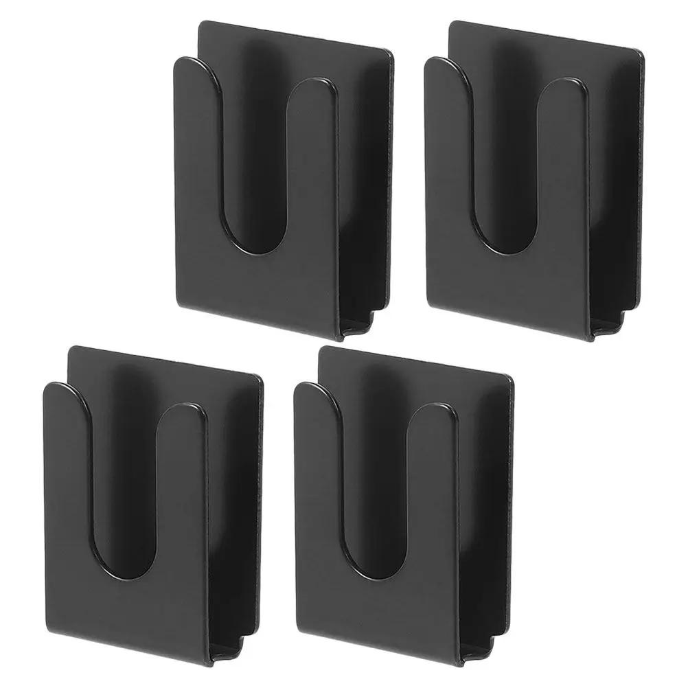 4Pcs Radio Microphone Holder Metal Stable Mount Hook Mic Clip Universal Car Vehicle Office Home Setup Microphone Bracket