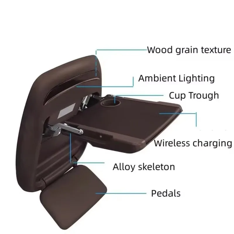 Car seat multifunctional rear table Car seat backrest folding table Hot car interior