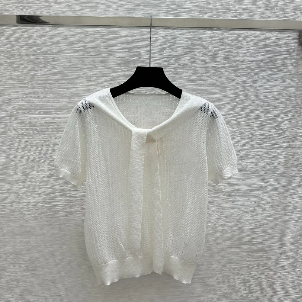 

High-quality 2026 new style fashionable women's solid-color shawl-style buttoned shoulder wrap short-sleeved top xy26502101