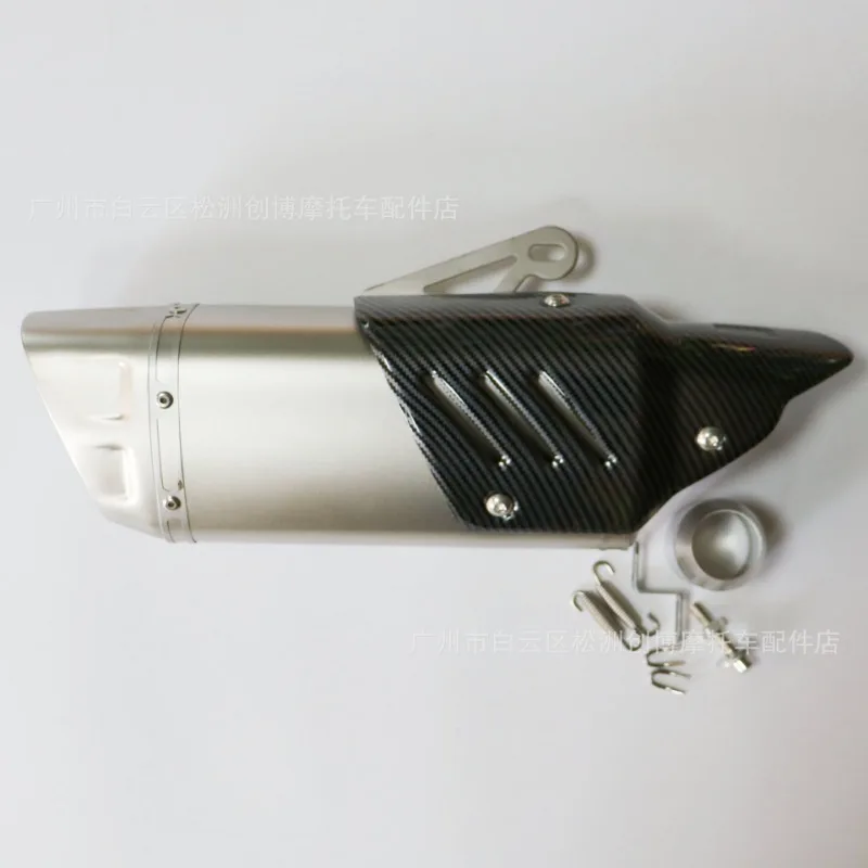 

Modified Motorcycle Exhaust Pipe K10 Scorpio Standard Universal Muffler Scorpio Diagonal Four Corner Exhaust Pipe