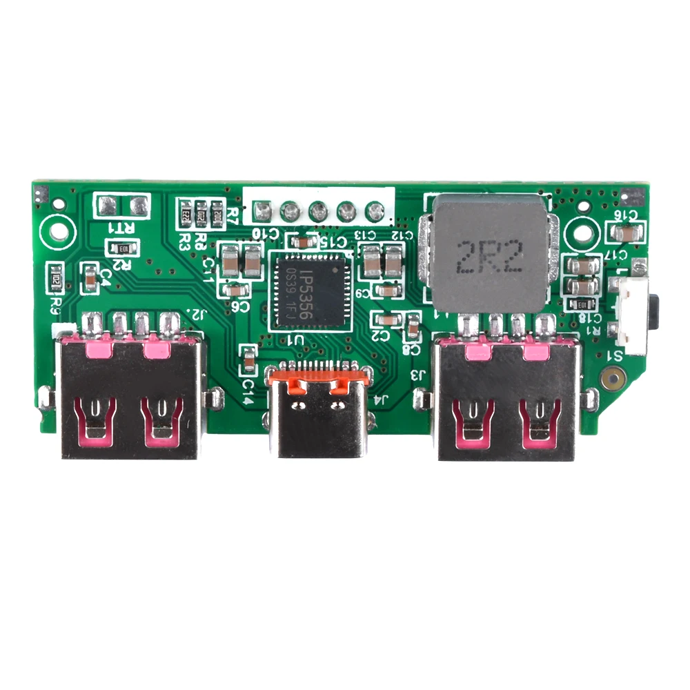 리튬 이온 배터리 디지털 고속 충전 모듈, IP5356 지지대 TYPE-C 마이크로 USB QC3.0 2.0/PD3.0 PD2.0/AFC/FCP, 5V3A