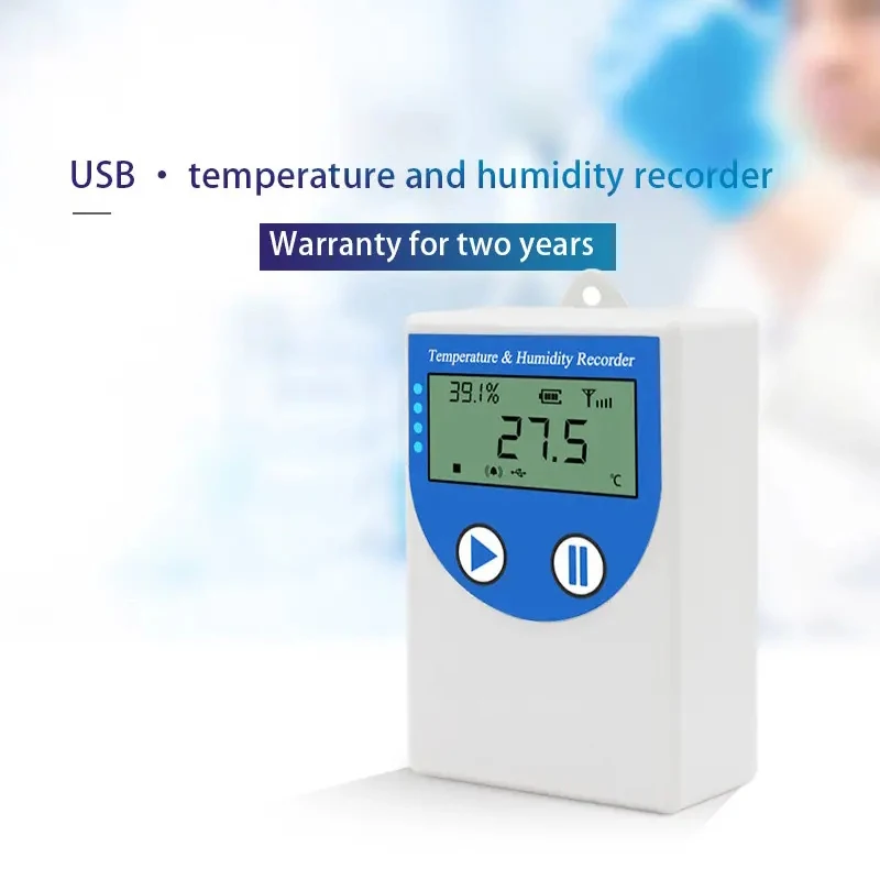 waterproof display temperature humidity recorder usb temperature logger with input recorder