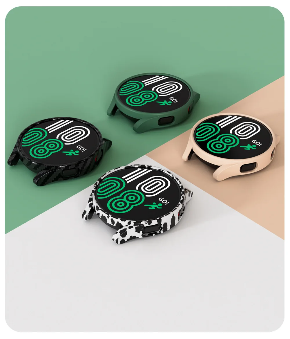 Cover Case for Samsung Galaxy Watch 4 44mm 40mm Accessories All-Around Protective Bumper Shell Galaxy Watch 4 Classic 42mm 46mm