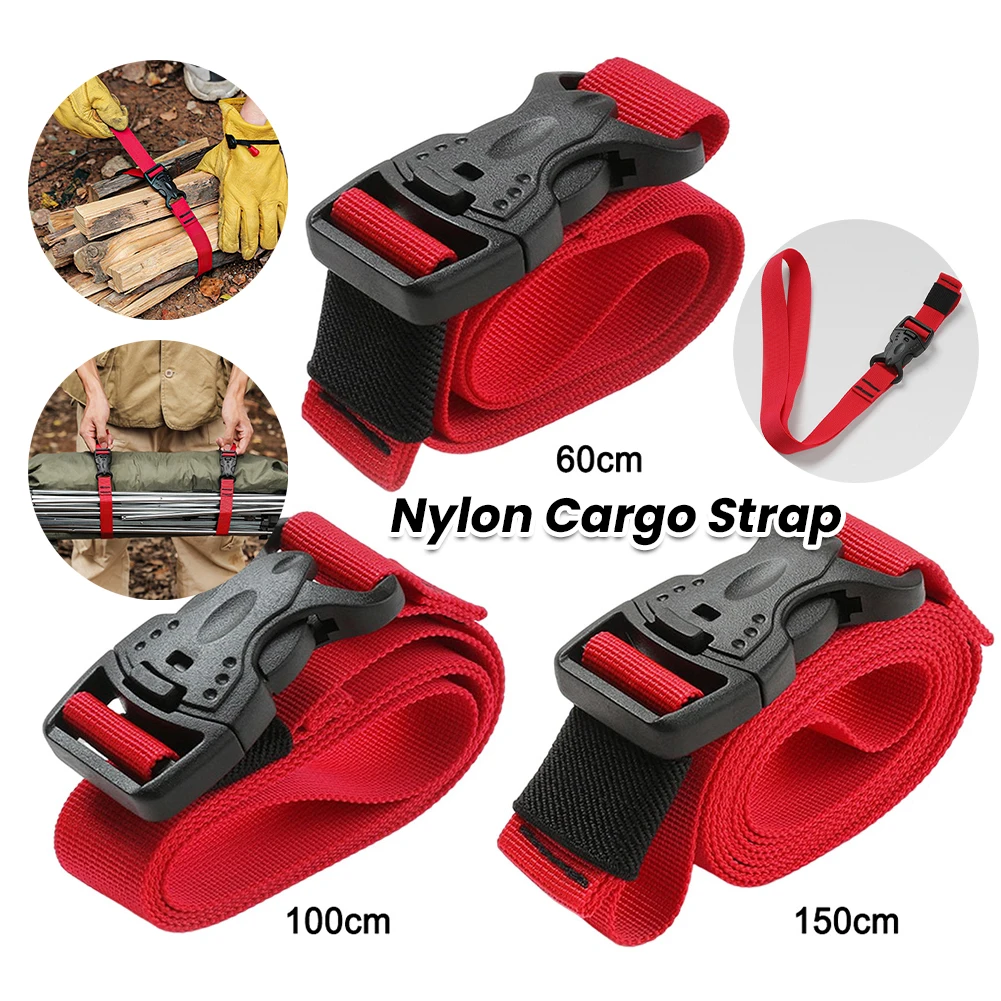 Multifunctional Camping Storage Fixing Belt Straps Anti-theft Cargo Storage Fixing Belt Quick Release Buckle Outdoor Accessories