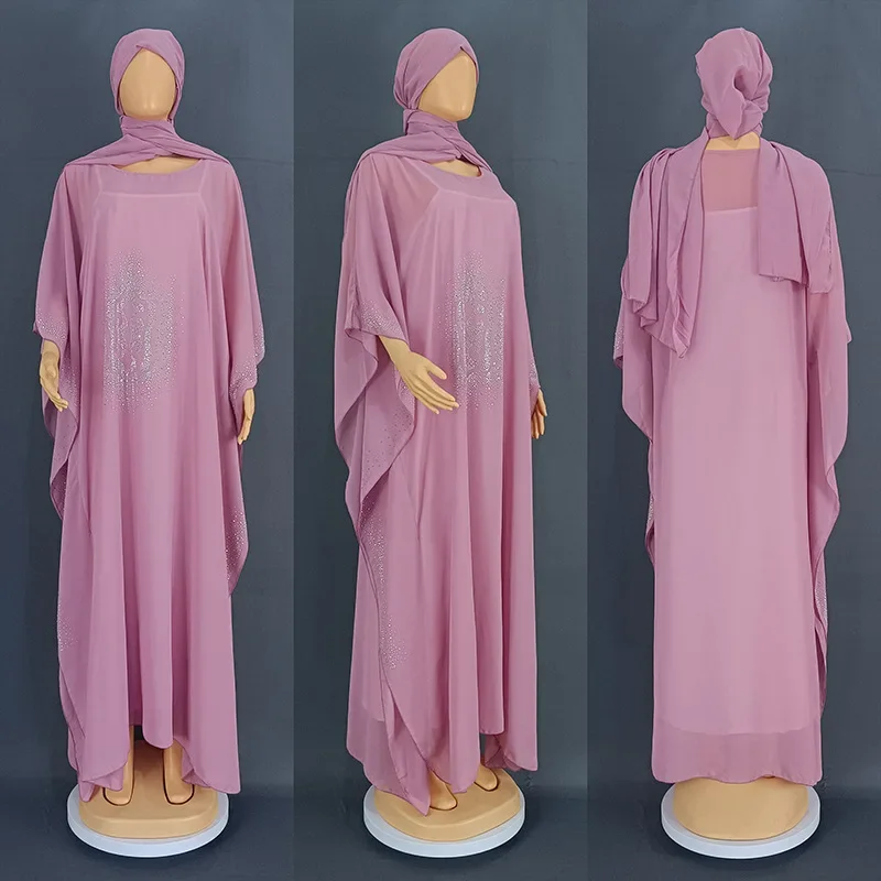 Abayas For Women Dubai Luxury 2025 African Muslim Fashion Dress Caftan Marocain Evening Party Dresses Boubou Robe Djellaba Femme