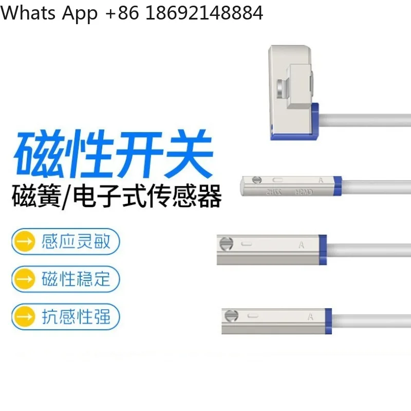 

Magnetic switches, electronic, cylinder sensors
