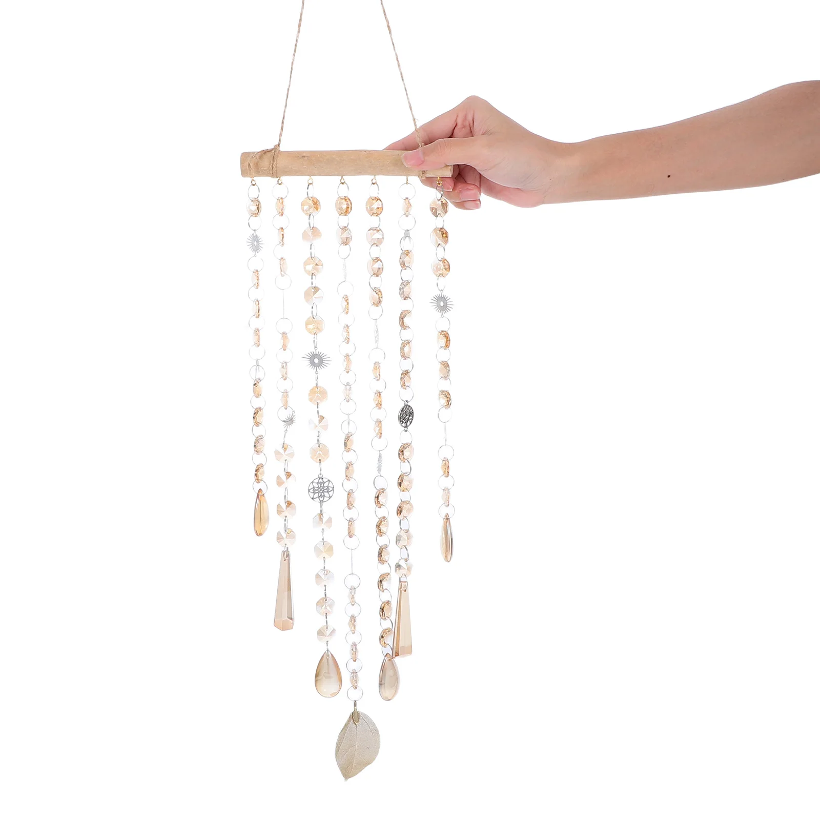 

Crystal Wind Chime Durable Materials Rainbow Maker Hanging Garden Window Ornament Sun Catcher Prism Suncatcher